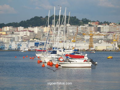 Puerto deportivo de Bouzas (Vigo). 