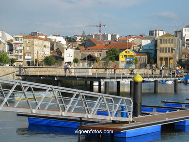 Puerto deportivo en la bah�a de Bouzas. 