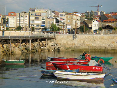 Puerto deportivo en la bah�a de Bouzas. 