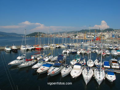 Puerto deportivo del Nautico de Vigo. 