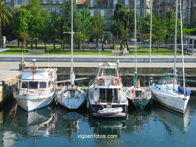 Puerto deportivo del Nautico de Vigo. 