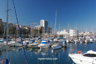 Puerto deportivo del Nautico de Vigo. 
