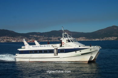 Pasajes en la R�a de Vigo. 