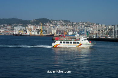 Pasajes en la R�a de Vigo. 