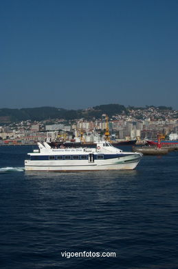 Pasajes en la R�a de Vigo. 
