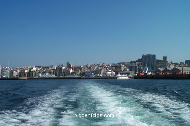 Pasajes en la R�a de Vigo. 