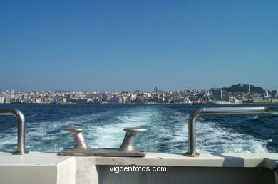 Pasajes en la R�a de Vigo. 