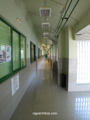 Pasillo de aulas. 