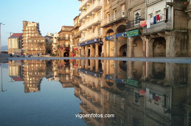 Soportales del Berbés. El casco viejo de Vigo.