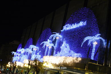 Vigo en Navidad. Iluminaci�n navide�a en las calles de Vigo.. 