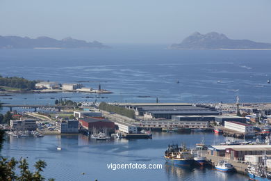 Vistas a�reas de Vigo. 