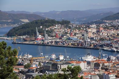 Vistas a�reas de Vigo. 