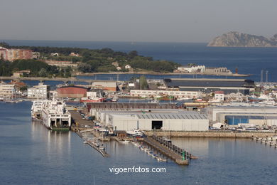 Vistas a�reas de Vigo. 