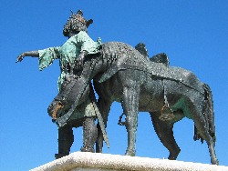 Estatua a Alfonso IX en Baiona