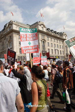 Manifestation in London. 