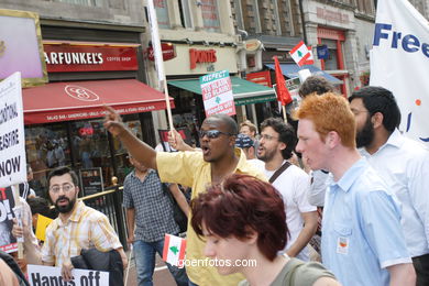 Manifestacin en Londres. 