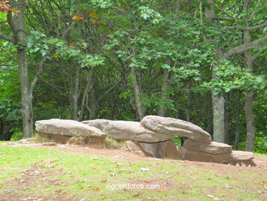 Dolmen Chan de Arquiña (Domaio) Moaña.