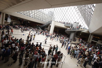 Louvre Museum Galleries - Musée du Louvre - Paris - Images and pics of travels and trips..
