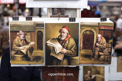 Barrio de Pintores y Artistas en Montmartre. Par�s - Place du Tertre - Paris - Viaje. Fotos e im�genes de Par�s.. 