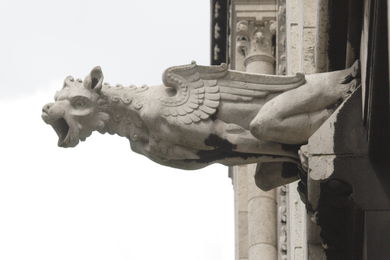 Gargoyles of Sacré Coeur - Basilique du Sacré-Coeur - Montmartre - Paris - Images and pics of travels and trips. France.