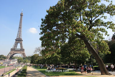 Torre Eiffel - Tour Eiffel - París - Diseñada por el ingeniero francés Gustave Eiffel con ocasión de la Exposición universal de 1889 en París..