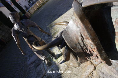 Escultura da Festa do Boi. 