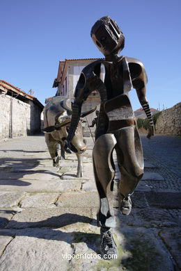 Escultura da Festa do Boi. 