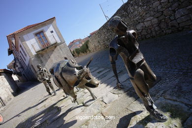 Escultura da Festa do Boi. 