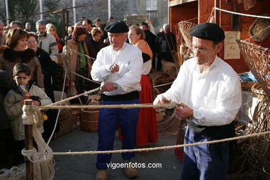 TALLERES DE ARTESANOS. FIESTA DE LA ARRIBADA - BAIONA