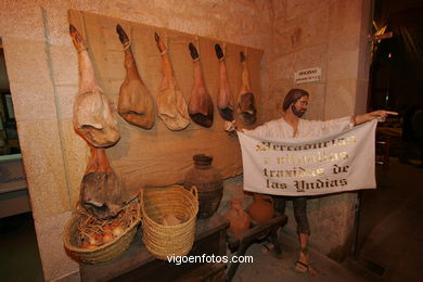 EXPOSICIÓN DE MERCANCÍAS DE AMÉRICA EN LA FIESTA DE LA ARRIBADA - BAIONA