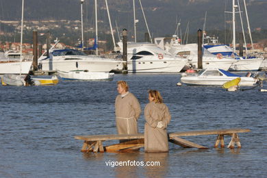 REPRESENTATION OF LANDING Pinta - FESTA DA arrival - BAIONA