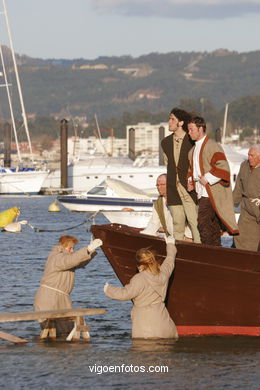 REPRESENTATION OF LANDING Pinta - FESTA DA arrival - BAIONA