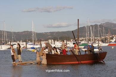 RAPPRESENTAZIONE DELLO SBARCO Pinta - FESTA DA arrivo - BAIONA