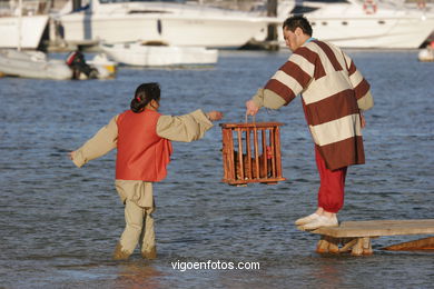 REPRESENTATION OF LANDING Pinta - FESTA DA arrival - BAIONA