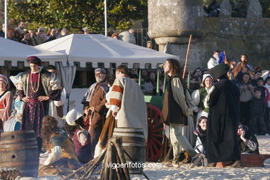 REPRESENTATION OF LANDING Pinta - FESTA DA arrival - BAIONA