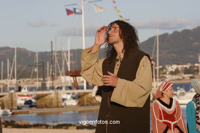 REPRESENTACIÓN DEL DESEMBARCO DE LA CARABELA PINTA  - FESTA DA ARRIBADA - BAIONA