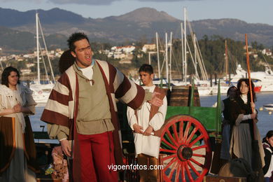 REPRESENTATION OF LANDING Pinta - FESTA DA arrival - BAIONA