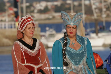 REPRESENTAÇÃO DO DESEMBARCO DA CARABELA PINTA  - FESTA DÁ ARRIBADA - BAIONA