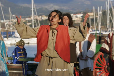 REPRESENTATION OF LANDING Pinta - FESTA DA arrival - BAIONA