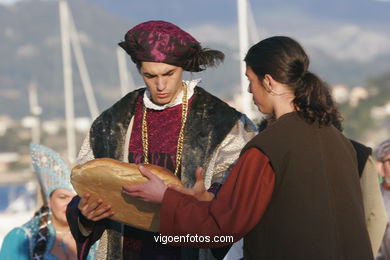 RAPPRESENTAZIONE DELLO SBARCO Pinta - FESTA DA arrivo - BAIONA