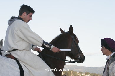 REPRESENTATION OF LANDING Pinta - FESTA DA arrival - BAIONA