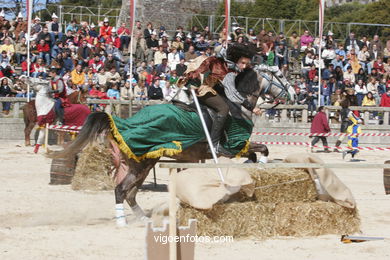 MEDIEVAL KNIGHTS TOURNAMENT - FESTA DA arrival - BAIONA