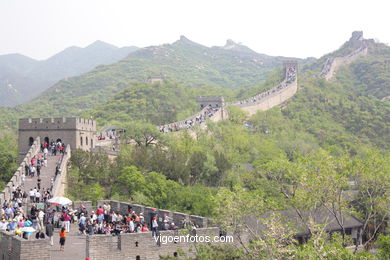A Grande Muralha China.