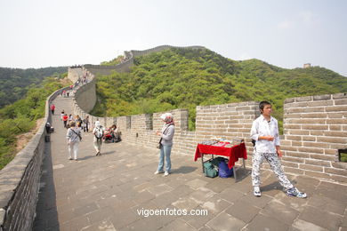 A Grande Muralha China.