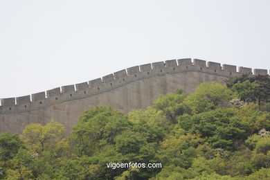 A Grande Muralha China.