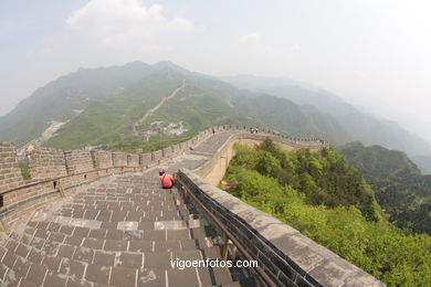A Grande Muralha China.