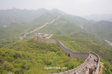 A Grande Muralha China.