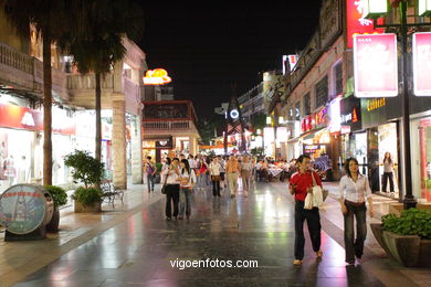 Ruas e ambiente da Guilin . 