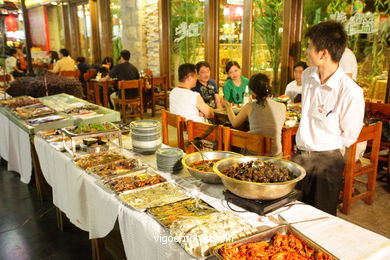 Ruas e ambiente da Guilin . 