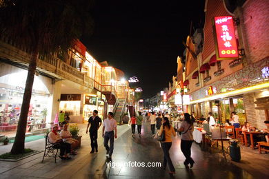 Ruas e ambiente da Guilin . 